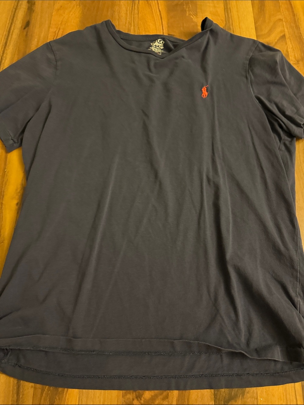 Polo by Ralph Lauren Navy Short Sleeve Crew Tee with Red Pony Logo